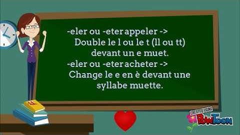 verbes du premier groupe