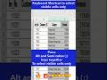 @VaaUglobal "Ever Selected Hidden Columns/Rows by Mistake?" #testandlearn #ytshorts