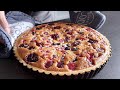 Brittle Pastry Crust With Red Fruits And Peanuts