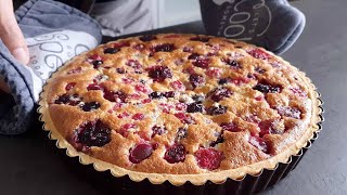 Brittle Pastry Crust With Red Fruits And Peanuts