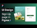 Design simple Sign-Up Page in Figma 🎨