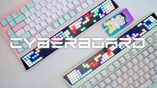 CYBERBOARD R3 Budapest Pink & Aquatic Green Build, Typing Sounds (Marshmallow, Holy Panda)