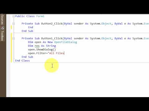 File Opener In Visual Studio 2010