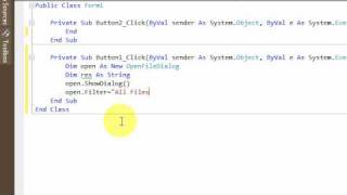 File Opener In Visual Studio 2010