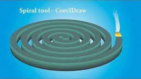 How to make mosquito coil design with  Corel drawx7