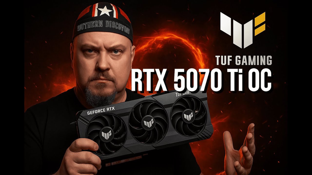 RTX 5070 Ti OC от ASUS TUF — Холодная, Мощная, Тихая. Распаковка и Обзор GDDR7 Зверя!