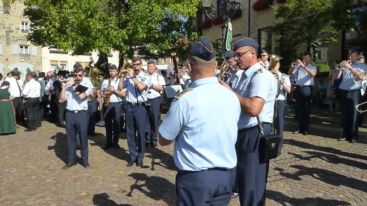 Regimentsgruß - Luftwaffenmusikkorps Erfurt - Kronacher Freischießen 2024 -