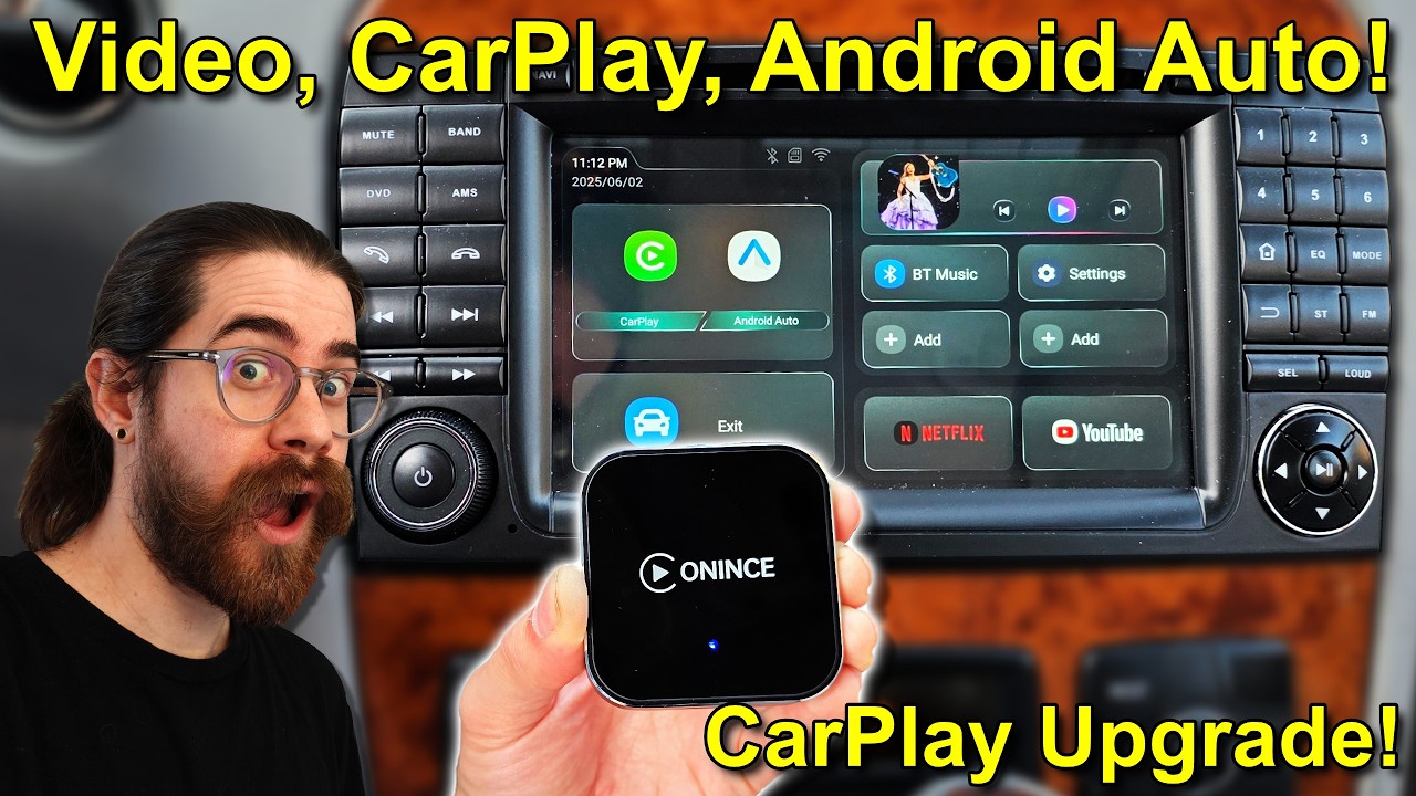 Upgrade CarPlay to Play Videos! – Onince CarPlay AI Box Review