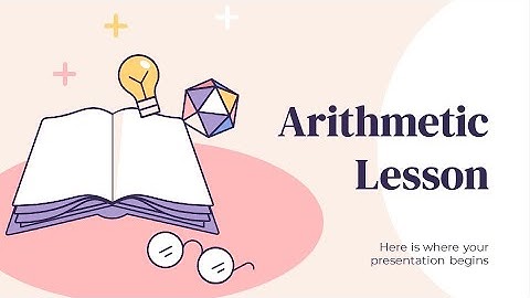 Free Arithmetic Lesson PowerPoint Template & Google Slides Theme by GreatPPT