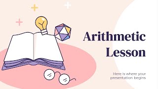 Free Arithmetic Lesson PowerPoint Template & Google Slides Theme by GreatPPT