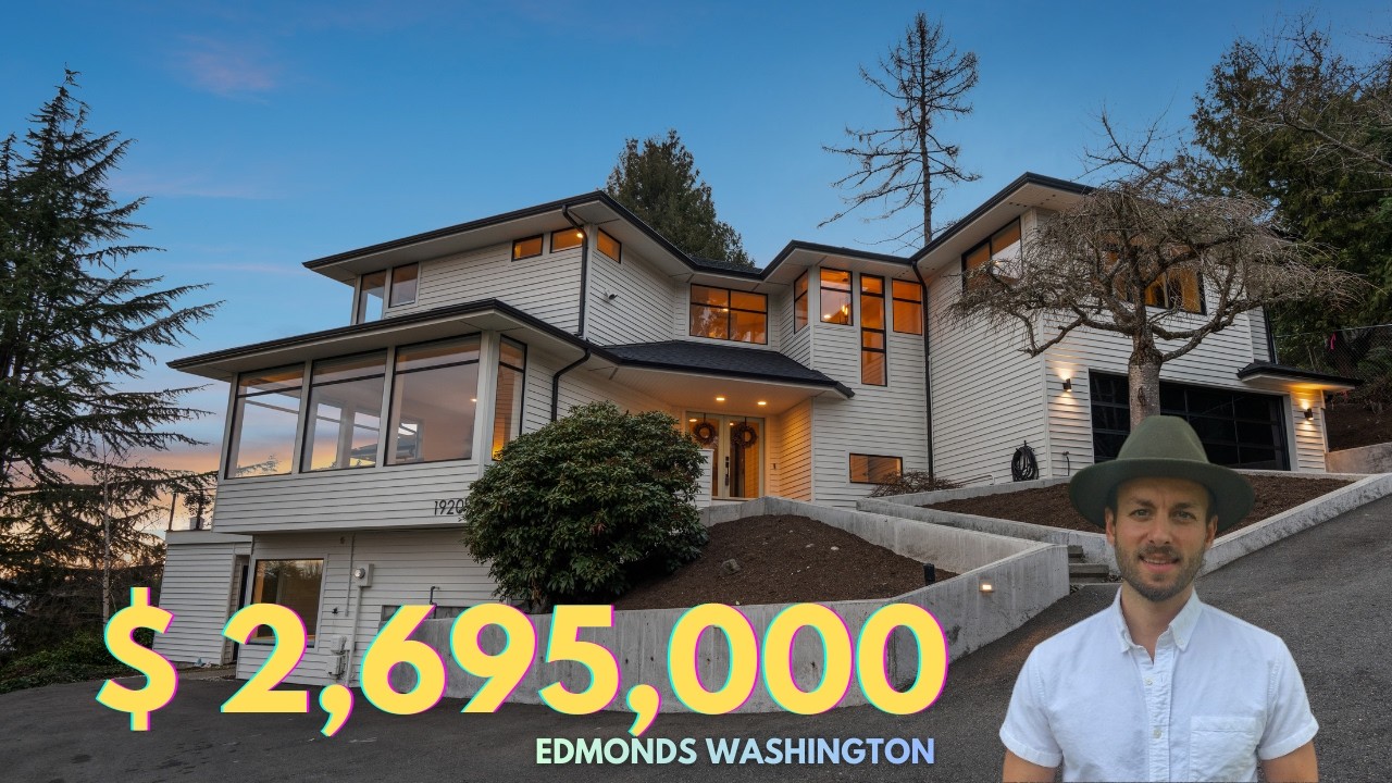 $2,695,000 Luxury View property in Edmonds, Washington.