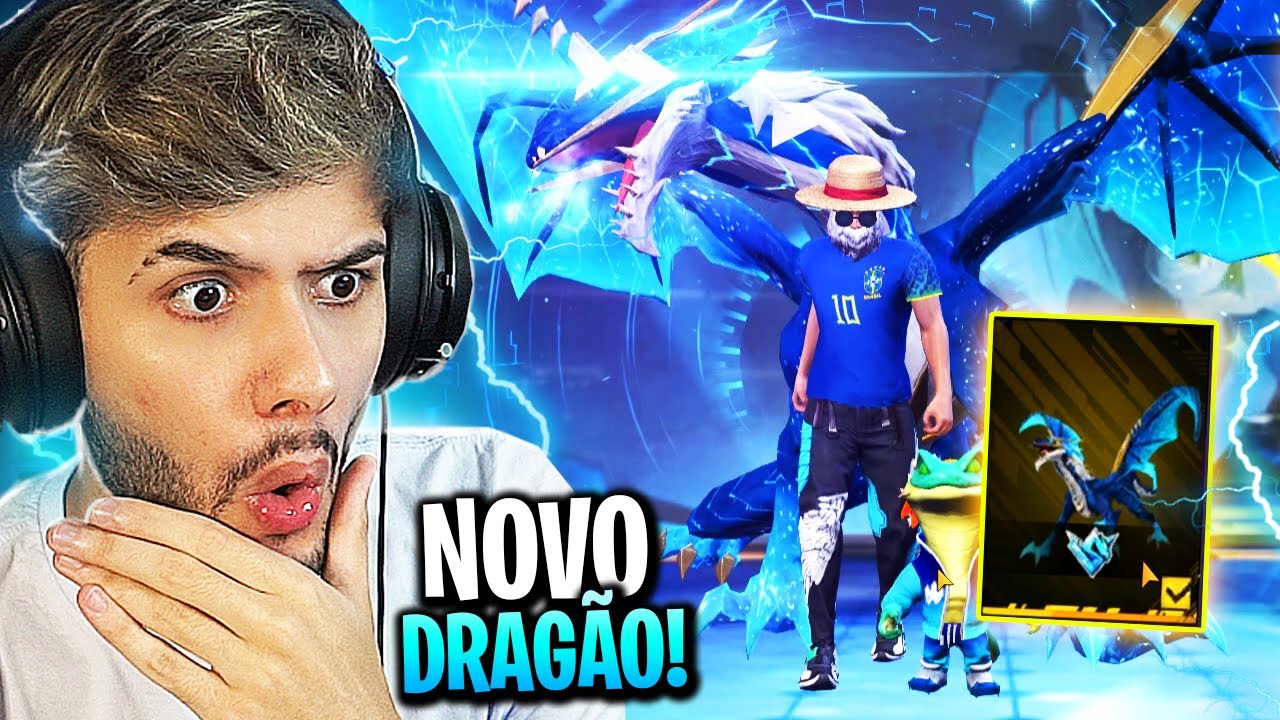 TESTANDO O NOVO DRAGÃO NO FREE FIRE!! ⚡💙 RAFÃO AO VIVO 💙⚡ - YouTube