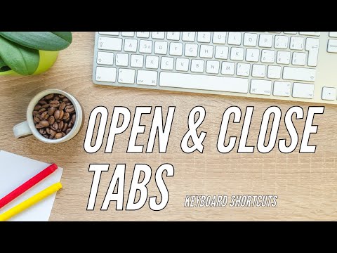 How to OPEN and CLOSE TABS in BROWSER using Keyboard Shortcut | Easy Keyboard Shortcuts 2021!