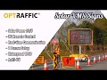 Solar variable message vms sign boards optraffic