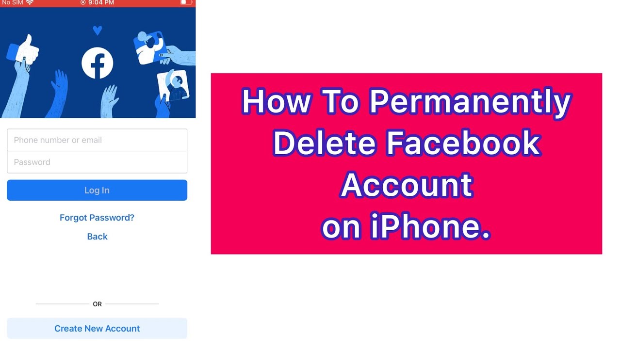 how-to-permanently-delete-facebook-account-on-iphone-youtube