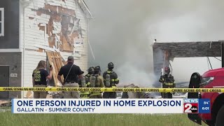 One person injured in Gallatin, TN home explosion