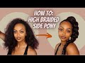 HOW TO: High Braided Side Ponytail ✨