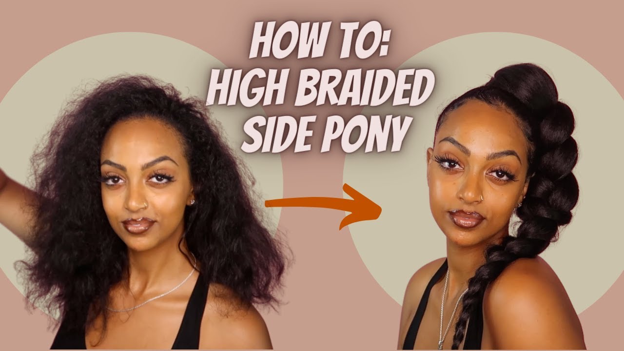 how i style my long knotless braids|high ponytail w/side bang #DanceWi... | high  ponytail | TikTok