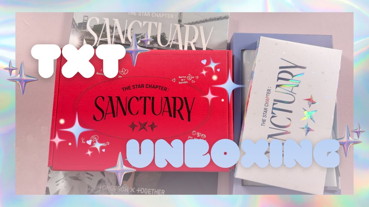 TXT 'Sanctuary' Unboxing | I'm finally not cursed! - YouTube