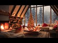 Holiday Harmony: Smooth Piano Jazz Music in Warm Winter Christmas Cabin 🎄 Soothing Christmas Jazz