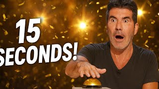 Simon Cowell Slams The Golden Buzzer After Just 15 Seconds