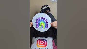 Peacock Craft idea With Clay | Peacock Making Tutorial Video #viralshort #shortsfeed #craft #shorts