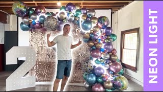 What about adding some lights to balloons?! | LED light with balloons | Disco party Decor