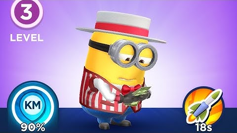 Despicable Me: Minion Rush Gameplay 2022 - Barker Minion Level 3 (iOS/Android Games)
