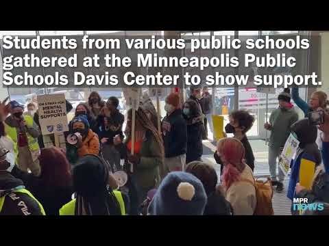 Students march in support of Minneapolis teacher strike