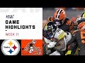 Steelers vs. Browns Week 11 Highlights  NFL 2019 - YouTube