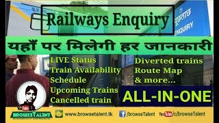 Rail Enquiry-All in one App | How to Use NTES app for live train status | browse Talent screenshot 4