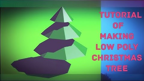 Tutorial - 02 Create LowPoly Christmas Tree In Blender 3.2.1 #blender3d #blender #blendertutorial