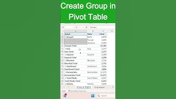 Creating Groups in Pivot Tables | Excel_and_PowerBI | #shorts  #excel #exceltech #excellife