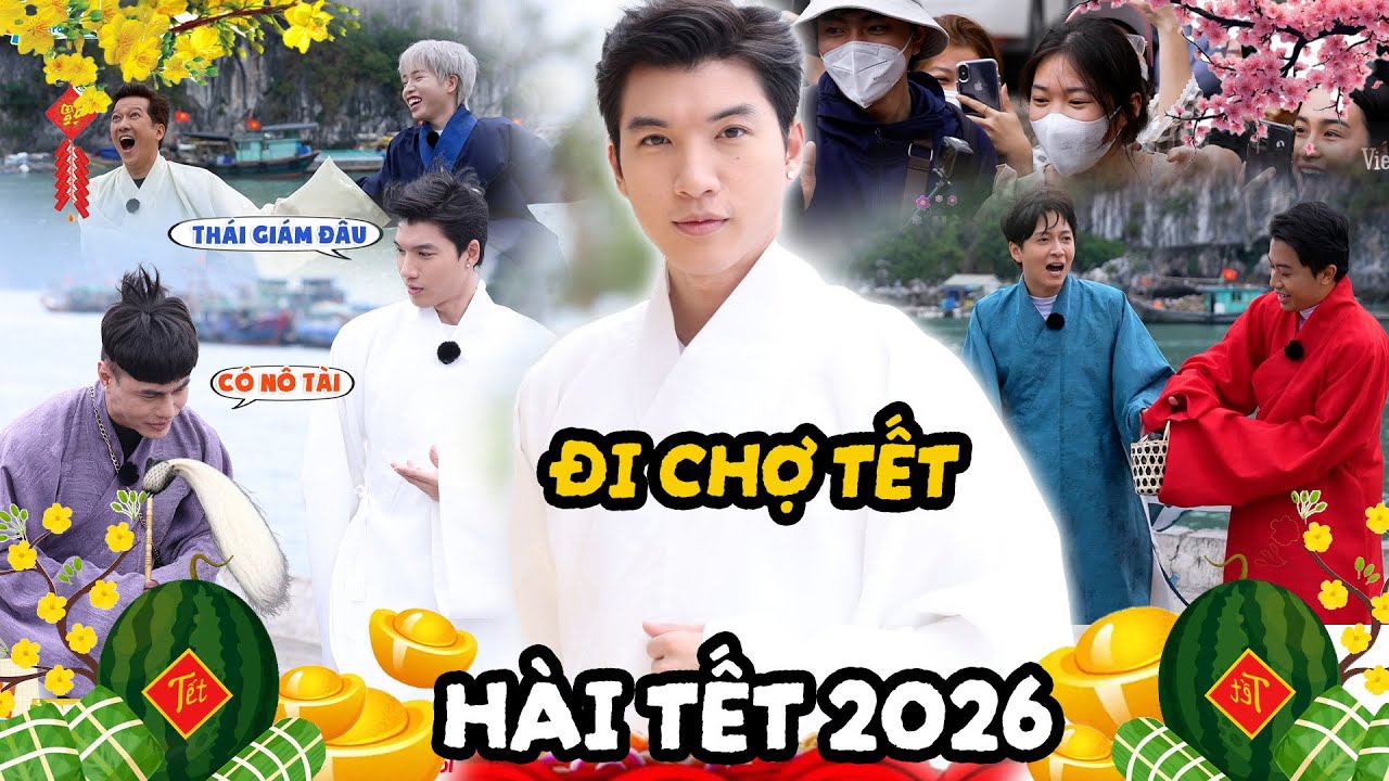 Náo nhiệt chợ Tết 2026, Dương Lâm - HIEUTHUHAI xúng xính cứ ngỡ đi chụp hình đón Xuân - Hài Tết 2026