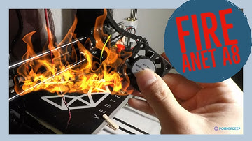 Anet A8 3D printer fire (cooling fan meltdown) + check for damage