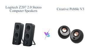 Logitech Z207 vs Creative Pebble V3 🎵 Best Computer Speakers Comparison 🎧