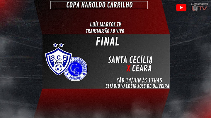 AO VIVO - SANTA CECÍLIA X CEARÁ  -  FINAL / COPA HAROLDO CARRILHO DE GOIANÉSIA 2025