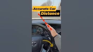 Tips to judge the distance inside the car #cardrivingtips #automobile #shorts