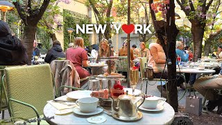 [4K]🇺🇸Lively spring vibes in SoHo🌷🌸, New York City🗽🚕 Afternoon Tea at Ladurée🫖🍰 Apr. 2024