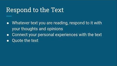 What is a Reader Response Journal?