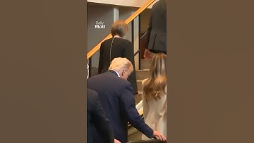 Footage shows Trump boarding 