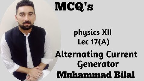 Alternating current generator MCQ