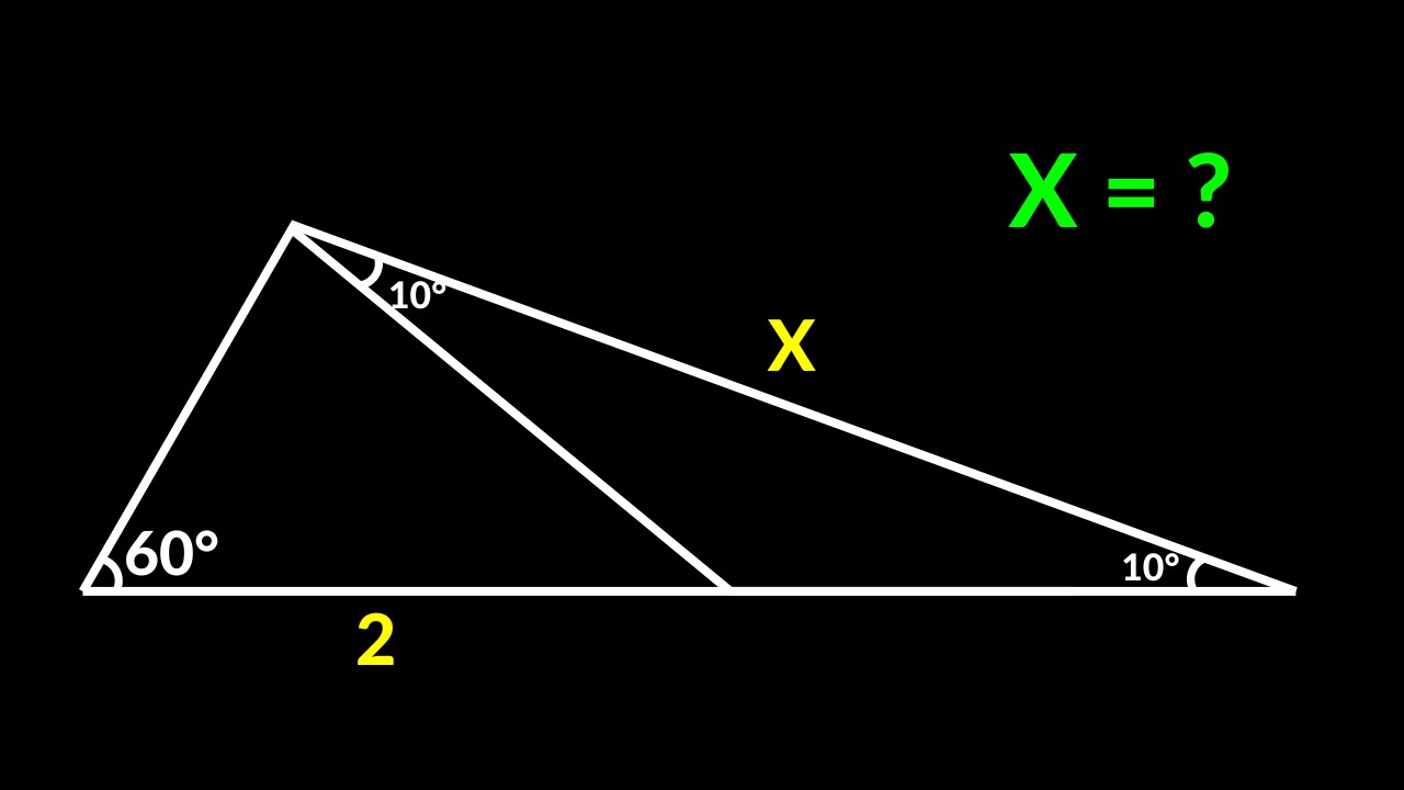 Find the length X | A Very Nice Geometry Problem | 2 Methods - YouTube