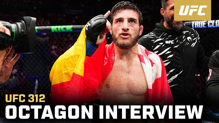 Aleksandre Topuria Octagon Interview | UFC 312