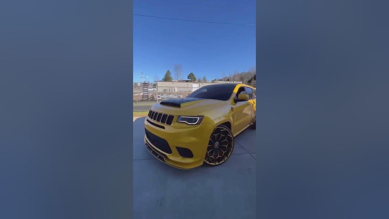Fire Custom Yellow JEEP TRACKHAWK 🦅 YouTube