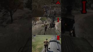 IF YOU JUMP OFF A MOVING TRAIN IN RDR GAMES