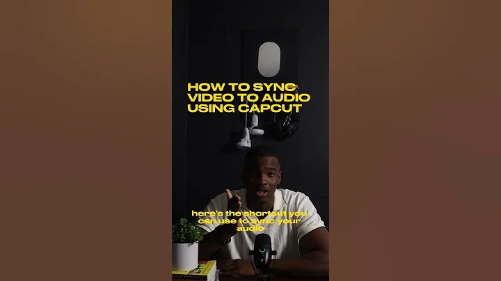 How to sync your audio and video using CapCut.