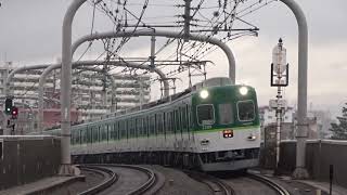 【接近放送から収録♪急行樟葉行き】京阪2200系2209編成 寝屋川市入線