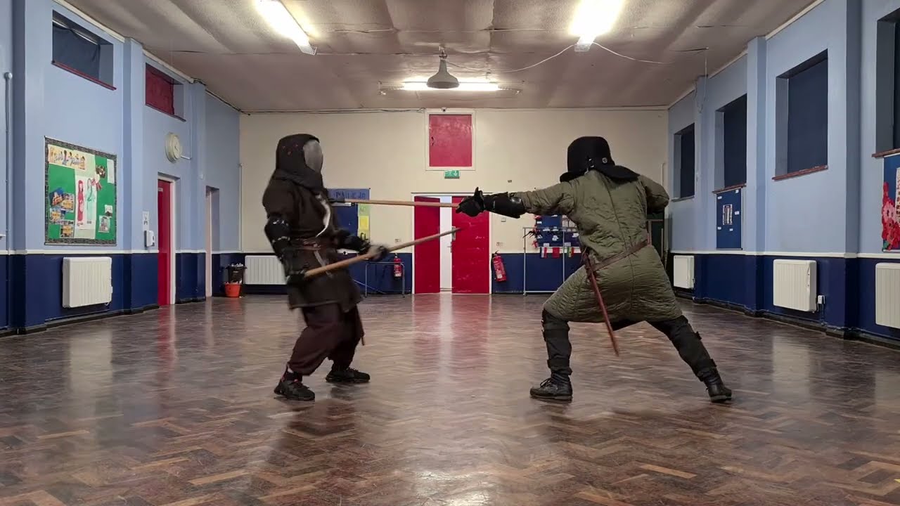 Aggressive Two Handed Spear Sparring: BLINK AND YOU'RE DEAD! | Viking Martial Arts | HEMA