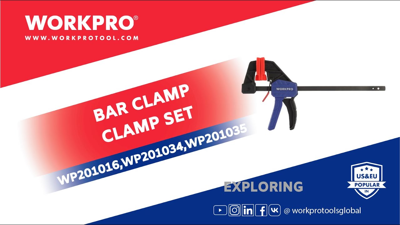 WORKPRO HOLDING TOOLS QUICK RELEASE BAR CLAMP YouTube